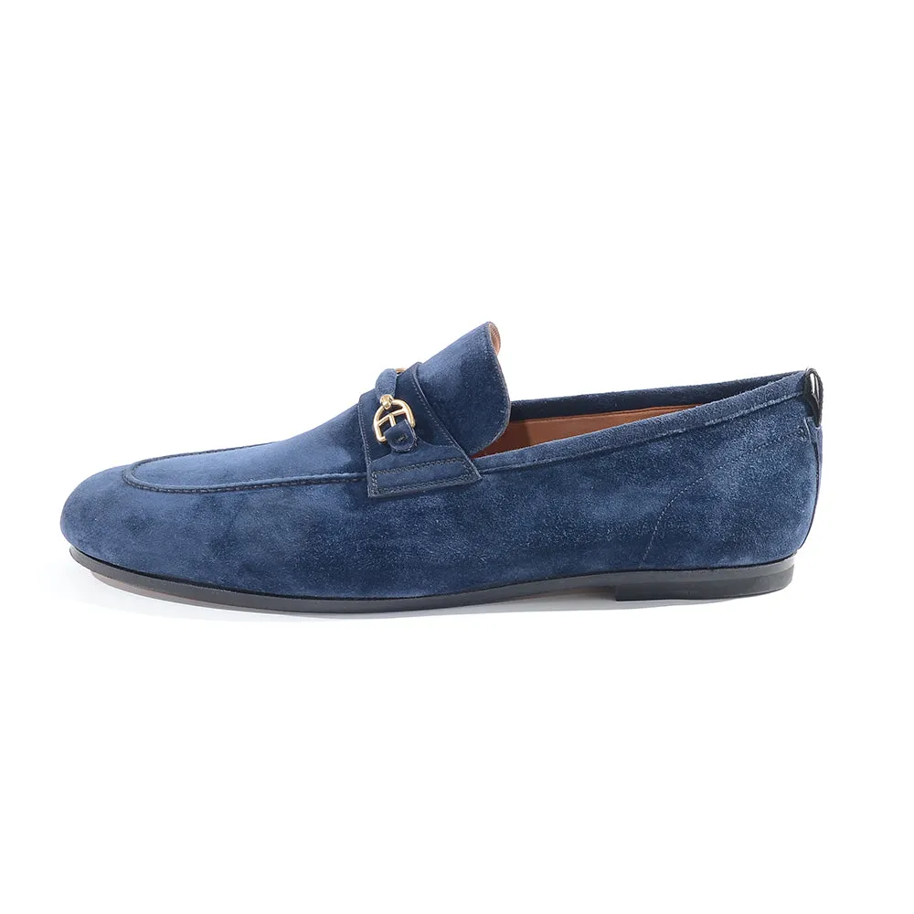 Bally Mens Slip on Loafers in Blue