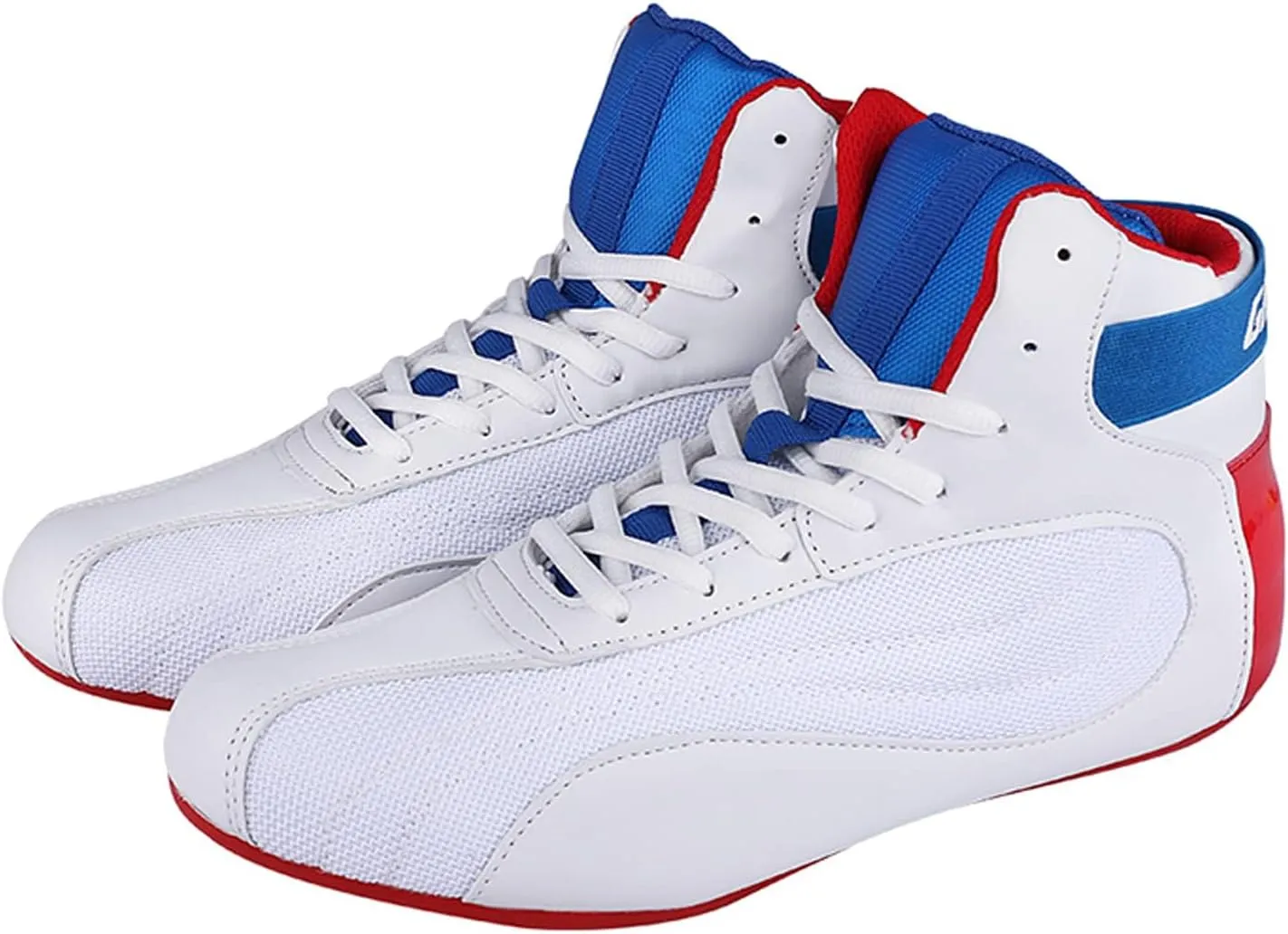 Breathable Men's High Top Wrestling Boxing Shoes High Traction Combat Speed Boxing Boots Non-Slip Fighting Training Competition Sports Shoes Men's Athletic Casual Shoes Gym Boots