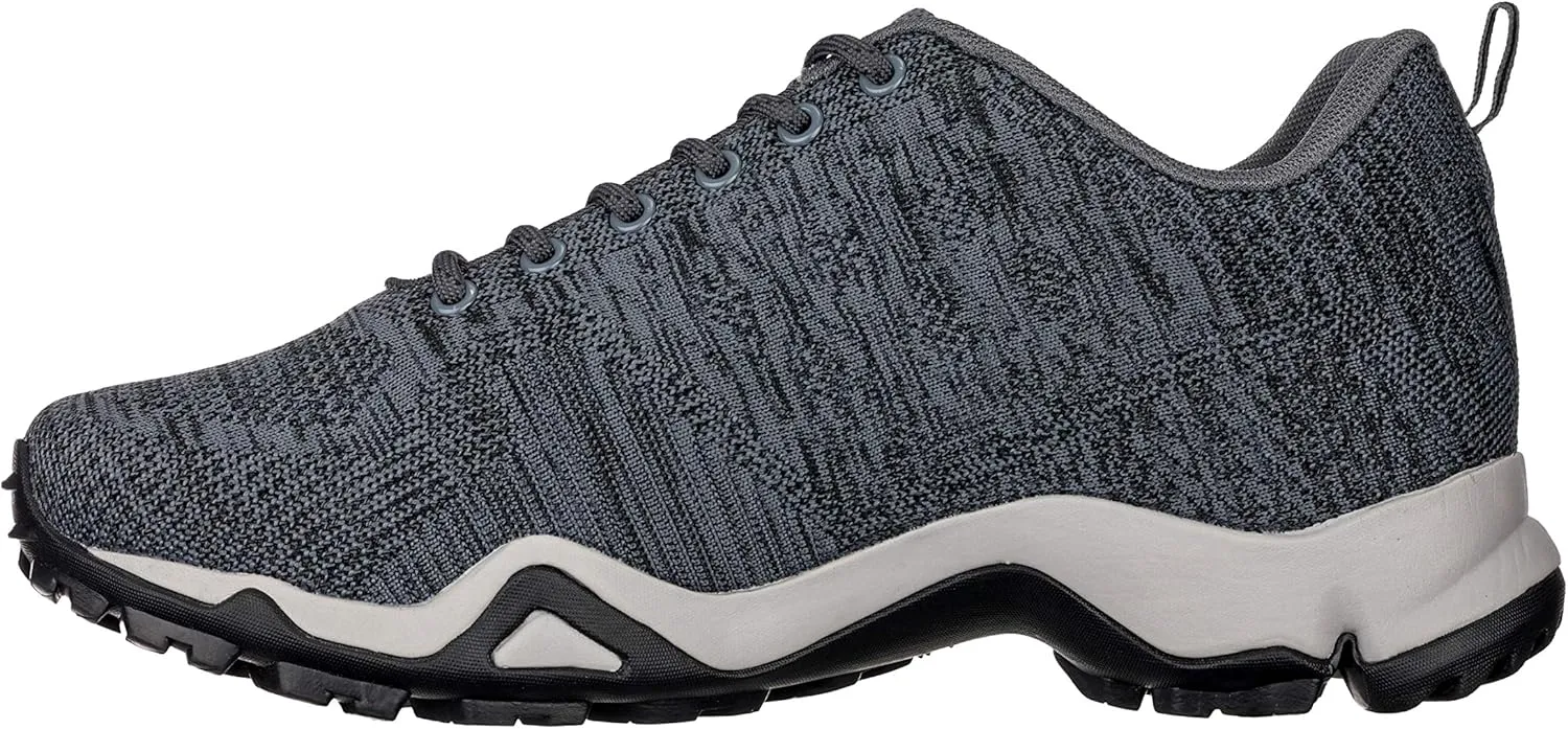 CALTO Men's Invisible Height Increasing Elevator Shoes - Grey Super Lightweight Sporty Sneakers - 2.4 Inches Taller - Q104 - Size 10 D(M) US