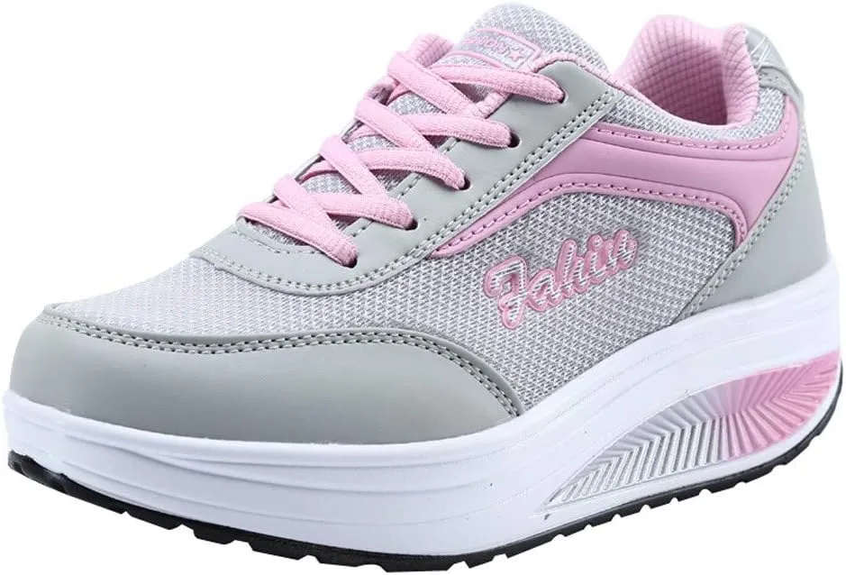 Chunky Sneakers for Women Brown Fashion Sneakers for Women 2023 Size 11 Non Slip Shoes for Elderly Women High Heel Wedge Sneakers for Women Size 11 Black Womens Sneakers Shoes Size 11
