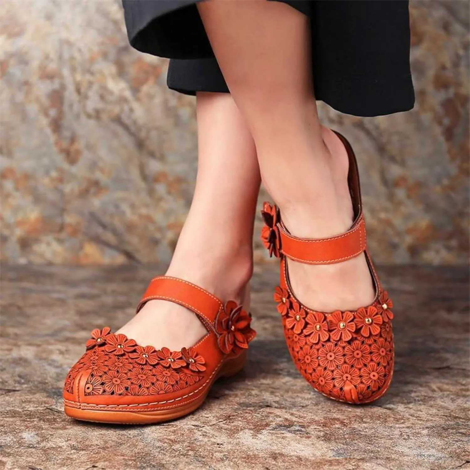 Dressy Summer Sandals for Women 2025 Closed Toe Wedge Sandals Casual Walking Shoes Hollow Out Breathable Cooling Comfort Wear Shoes Office Work Sandal Lightweight Platform Sandal for Vacation Beach