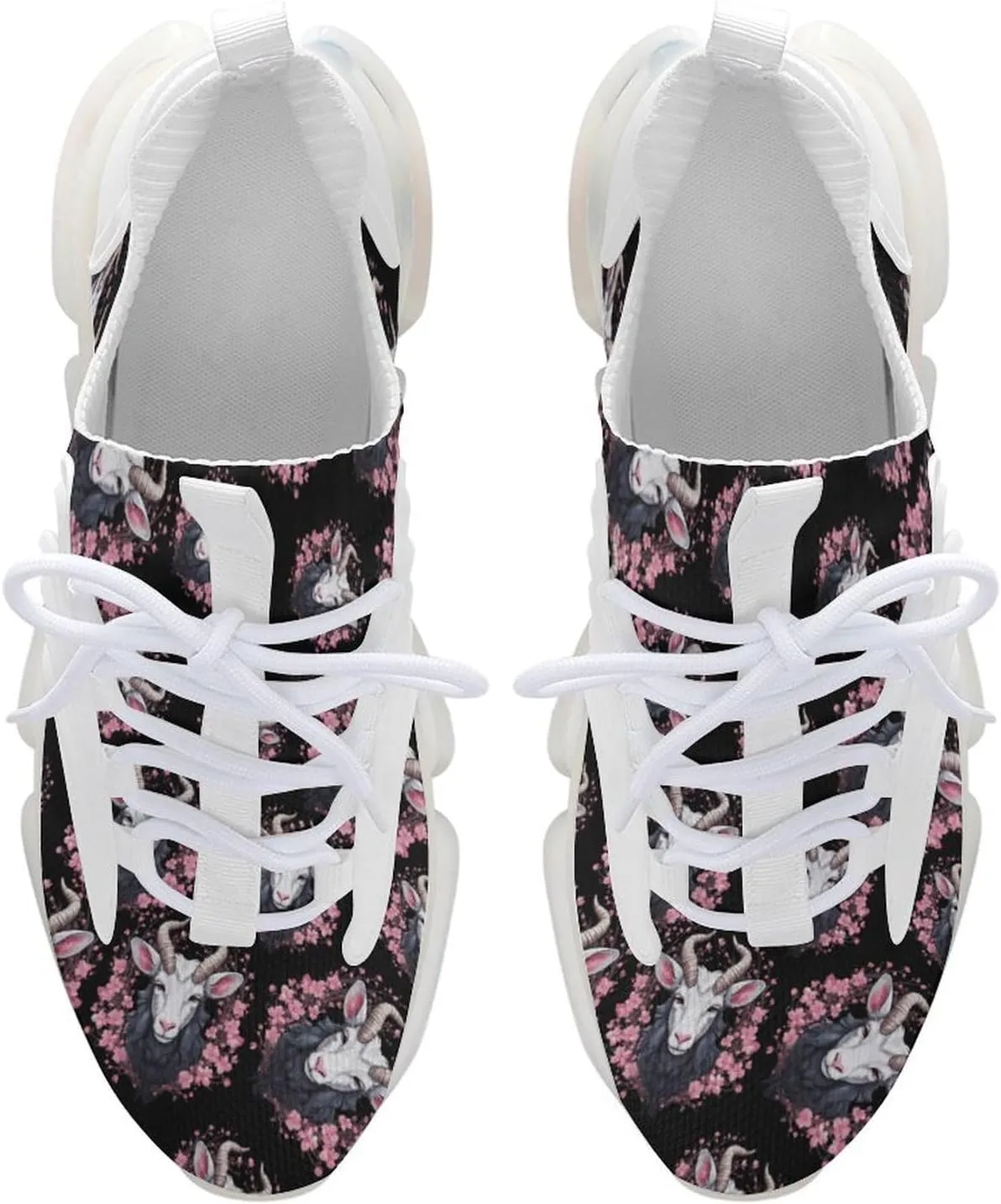 Funny Goat Mens Sneakers Running Shoes Lightweight Athletic Shoes for Jogging Walking Gym