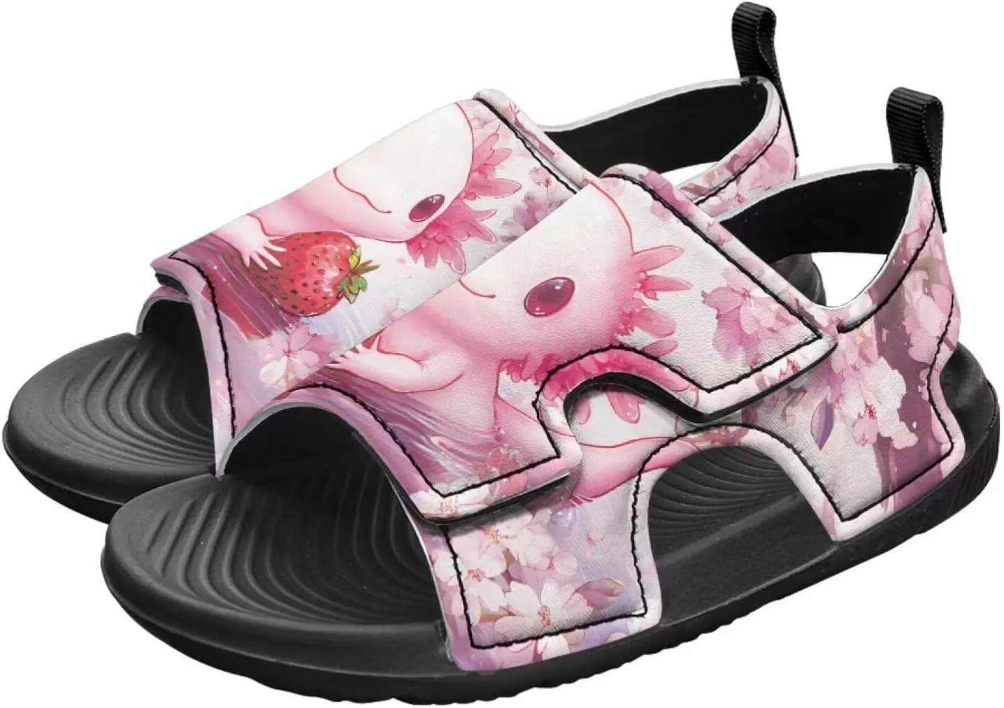 Little Girls Axolotl Star Sport Sandals Kids Toddler Causal Open Toe Outdoor Summer Shoes Hiking Water Sandals