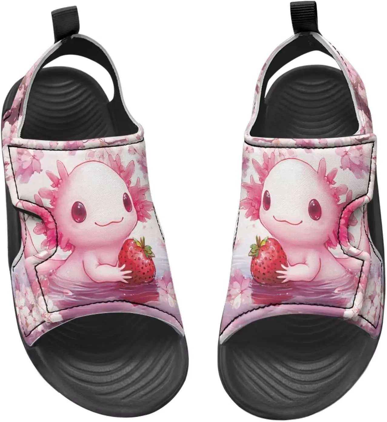 Little Girls Axolotl Star Sport Sandals Kids Toddler Causal Open Toe Outdoor Summer Shoes Hiking Water Sandals