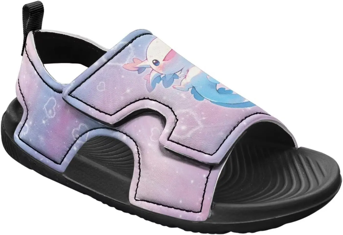 Little Girls Axolotl Star Sport Sandals Kids Toddler Causal Open Toe Outdoor Summer Shoes Hiking Water Sandals