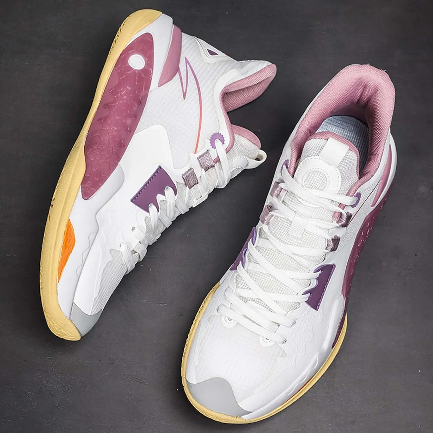 Men's Basketball Shoes Outdoor Running Shoes Breathable Anti-Slip Rebound Fitness Shoes Classic Sneakers