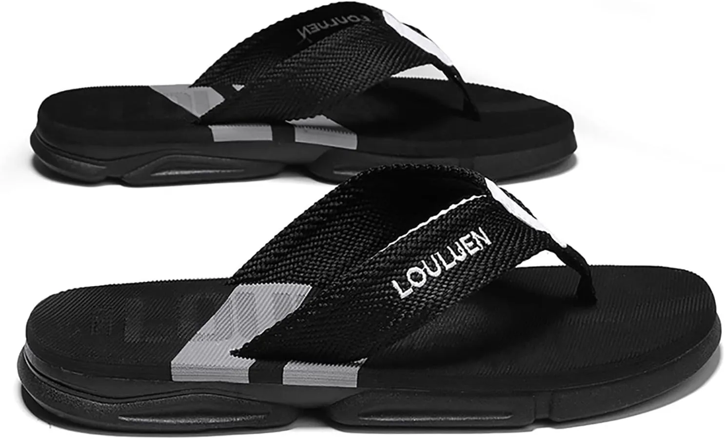 Mens Flip Flops Men's Wide Flip Flop Athletic Slide Thong Sandals for Men Mens Strap Sandals Men's Flip Flops