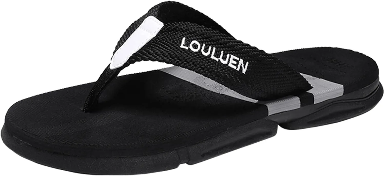 Mens Flip Flops Men's Wide Flip Flop Athletic Slide Thong Sandals for Men Mens Strap Sandals Men's Flip Flops