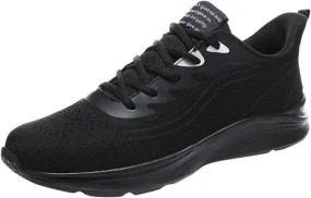Men's Non Slip Tennis Sneakers Lightweight Breathable Walking Shoe Gym Tennis Arch Support Sports Shoes for Men