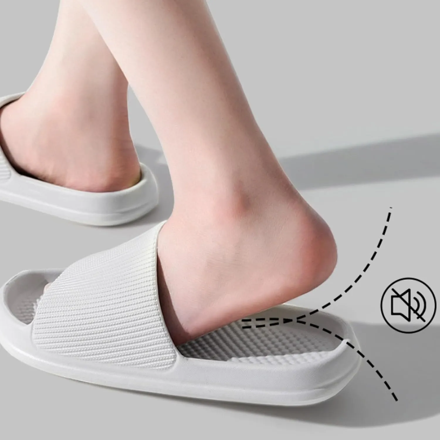 Mens Shower Shoes Womens Slides Cloud Slippers for Men Shower Shoes Women Public Ultimate Comfort Bathroom Slippers