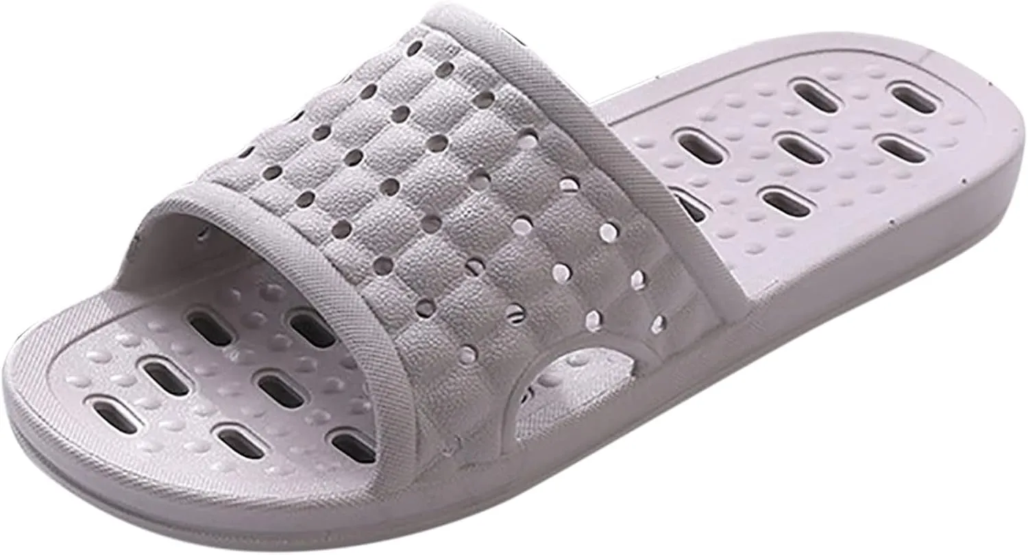 Slides for Men Womens Slides Bathroom Slippers Men Shower Shoes Women Public Indoor Ultimate Comfort Slippers