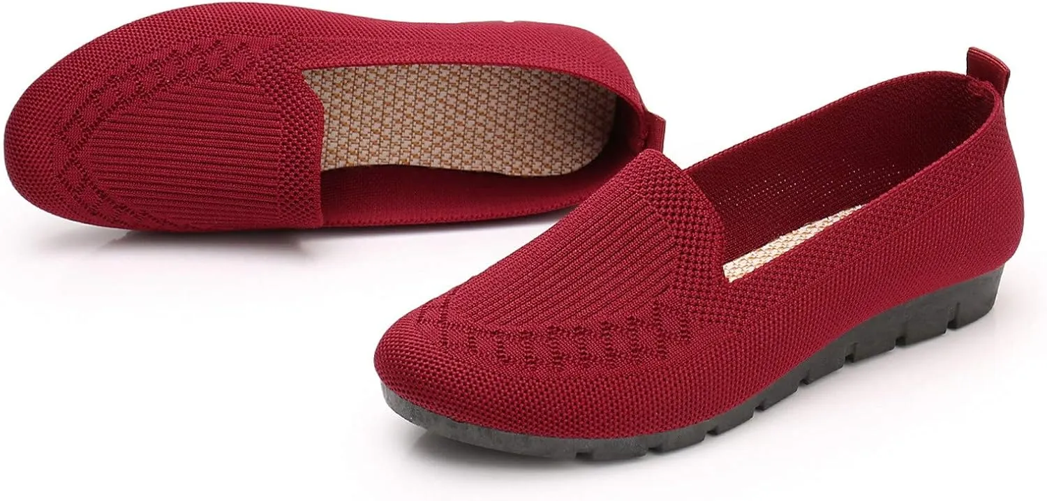 Slip On Shoes for Women Platform Comfortable Slip-On Flats Dressy Business Casual Fashion Outfit Loafer Shoes