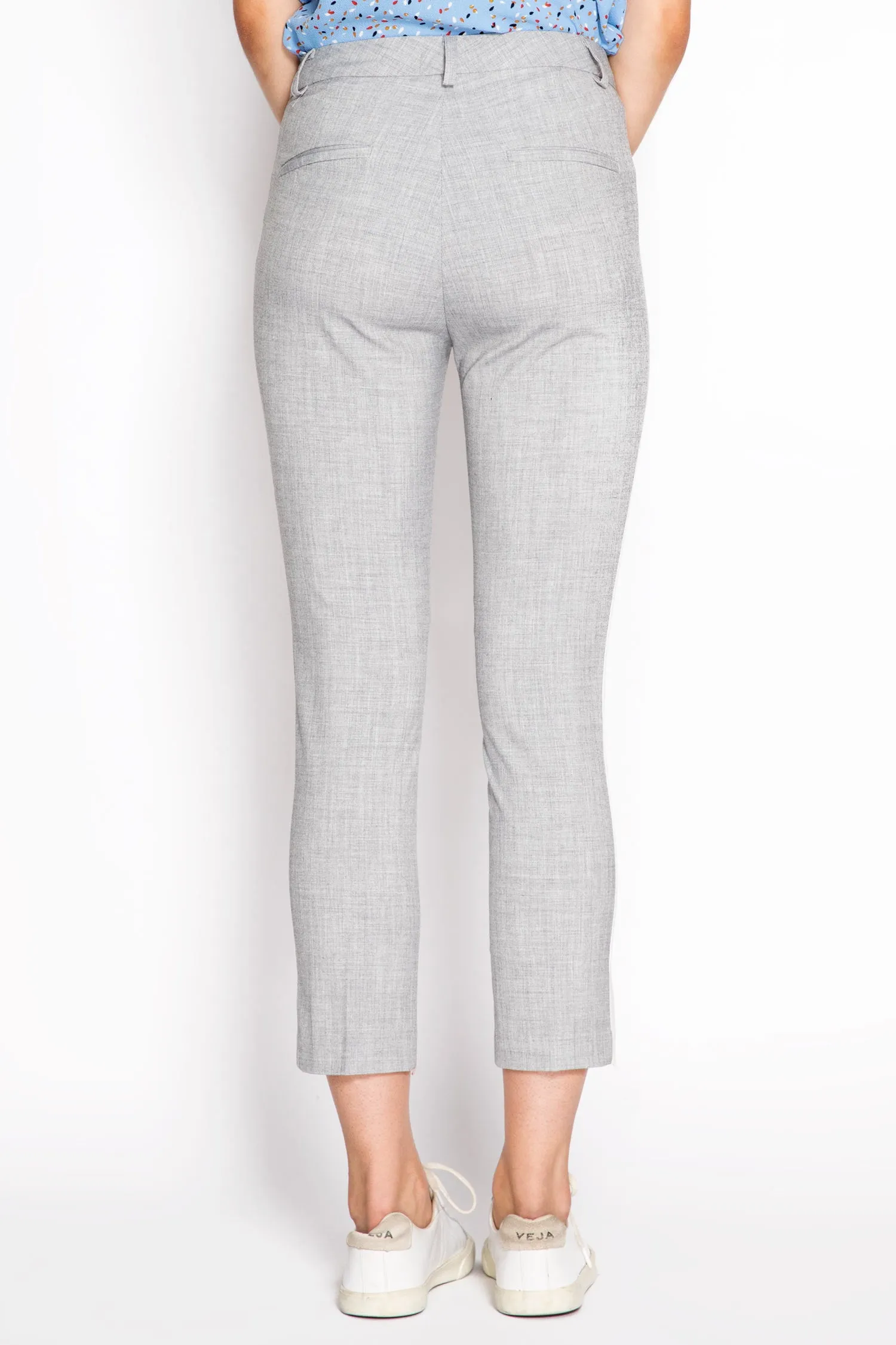 Striped Mid Rise Trousers
