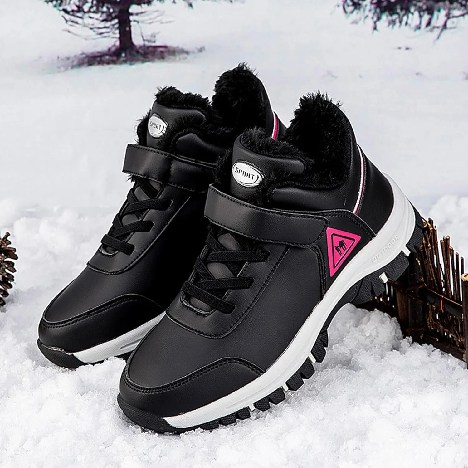 Womens Mens Winter Boots Waterproof Winter Boots Athletic Insulated Boots Fleece Outdoor Work Boots Womens Winter Shoes